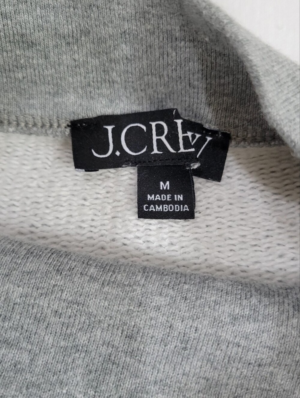 J Crew Heritage terry mockneck sweatshirt CN186 Size M 100% Cotton - Picture 5 of 6